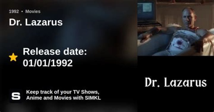 Dr. Lazarus