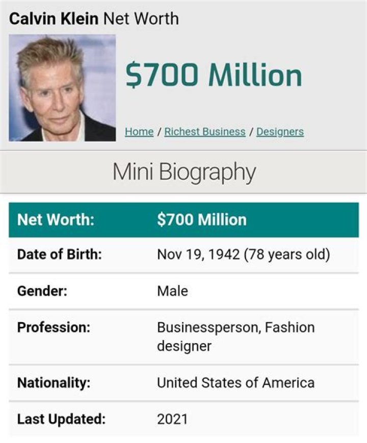 Kevin M. Klein Net Worth