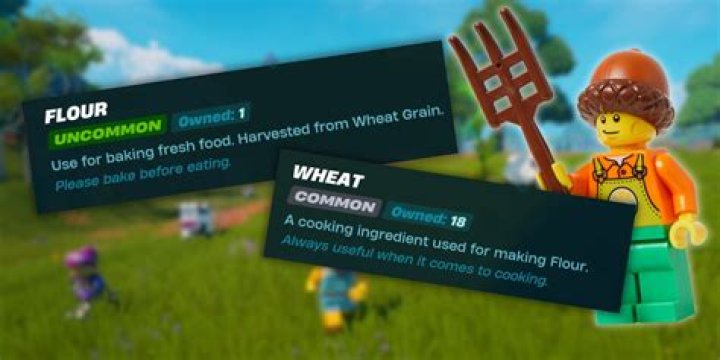 LEGO Fortnite - Finding Wheat and Crafting Flour