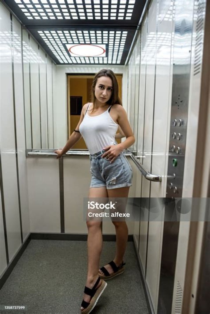 Woman in Elevator